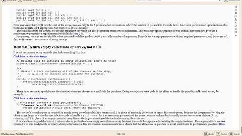 Java Do Not Return Null (Return Empty Collections or Arrays)