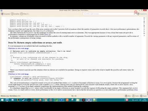 Java Do Not Return Null (Return Empty Collections or Arrays) - YouTube image.