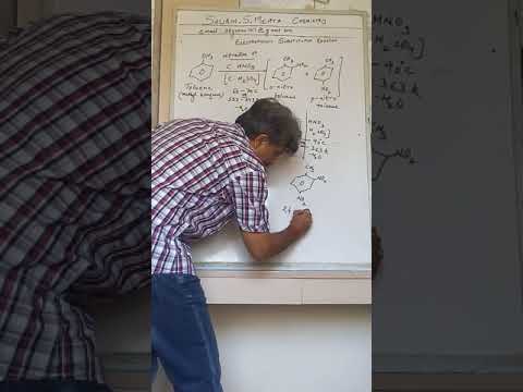 Nitration reaction of Toluene [Electrophilic substitution reaction]