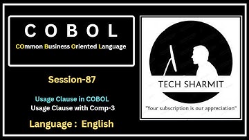 Usage Clause in COBOL: Understanding Comp-3 and Usage Clauses (Session-87) (English)