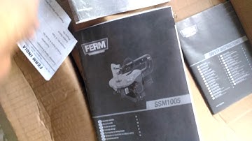 Scroll saw ferm ssm1005 unboxing