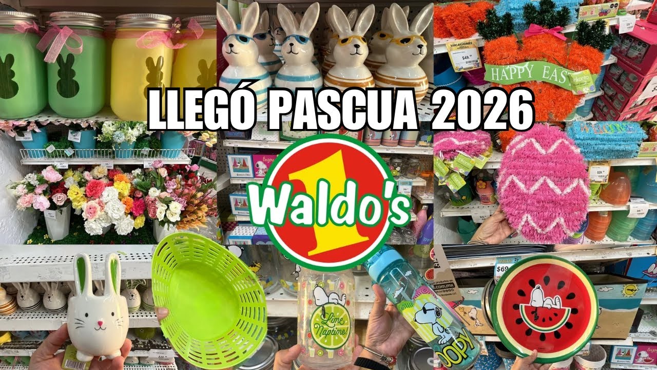 ‼️RECORRIDO POR WALDO'S🐇 LLegó la DECORACIÓN de PASCUA 2026