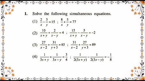 Class 10 Maths | Practice Set 1.4 | Simultaneous Linear Equations | Full Solutions | Std 10