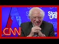 Bernie Sanders reacts to viral mitten memes