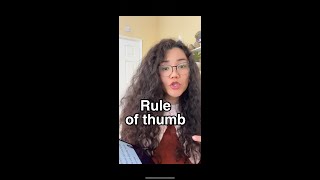 A rule of thumb - what does it mean? #shorts #englishwithgiza #englishlessons