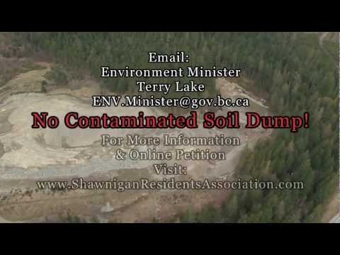 Shawnigan Lake - No Contaminated Soil Dump!