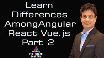 Learn Differences Among Angular React Vue.js Part-2