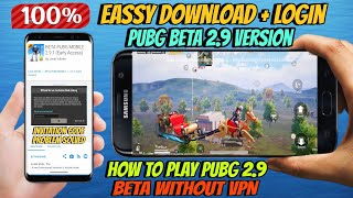 HOW TO DOWNLOAD PUBG MOBILE BETA 2.9 VERSION ! PLAYING BGMI/PUBG 2.9 UPDATE ! PUBG BETA 2.9 IS HERE?