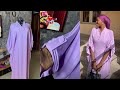 How To Easily Cut And Sew Boubou With Scrub V Shaped Neckline Detailed Step By Step Tutorial
