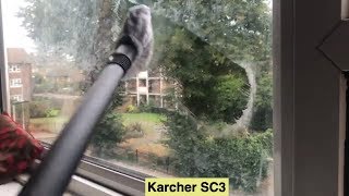 Steam Cleaning Windows With Karcher SC3