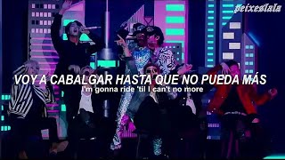 Video thumbnail of "OLD TOWN ROAD GRAMMYS PERFORMANCE SUB ESPAÑOL+ LYRICS (BTS, LIL NAS X,BILLY RAY CYRUS,BIG NAS,DIPLO)"