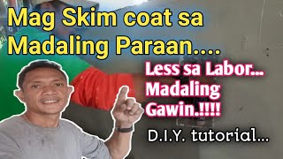 Paano mag skimcoat • Easy skimcoat application • Madaling paraan Ng pag skimcoat • Skimcoat