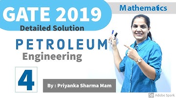 GATE 2019 Solution I Petroleum Engineering I Mathematics I GATE Maths