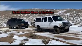 Lifted Chevrolet Express Vs Ford Econoline | 2wd van lift kit offroad | Both better then a Sprinter