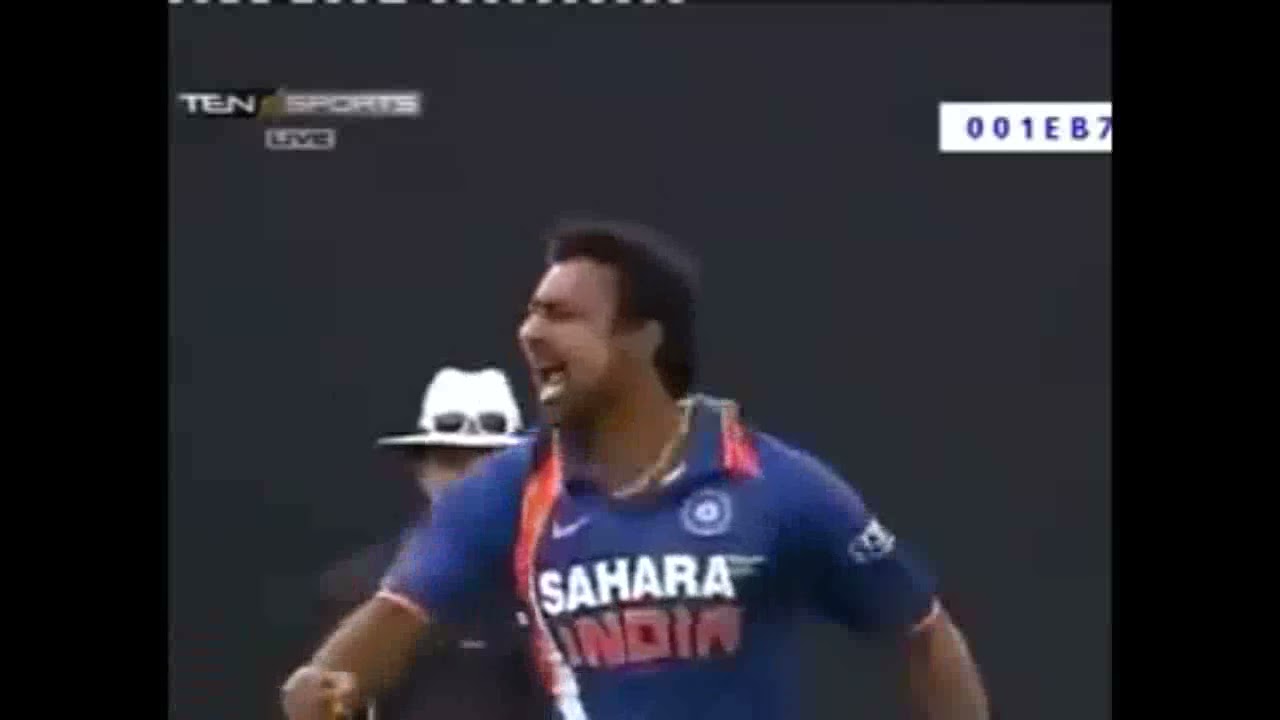 zaheer khan and Praveen Kumar first ball wicket 