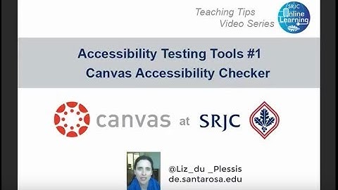 Accessibility Testing Tools #1 - Canvas Accessibility Checker
