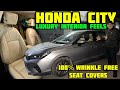 HONDA CITY Me LUXURY FEEL INTERIOR | SEAT COVERS | CUSTOMISED INTERIOR | RYDES CAR COMFORTS