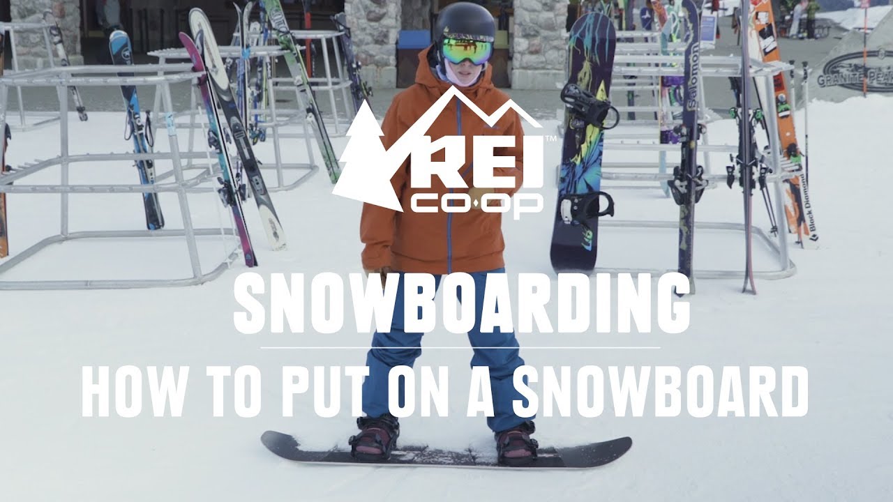 ⁣How to Put on Your Snowboard || REI