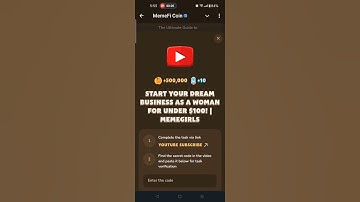 START YOUR DREAM BUSINESS AS A WOMAN FOR UNDER $100! | MEMEGIRLS | Memefi New Video Code