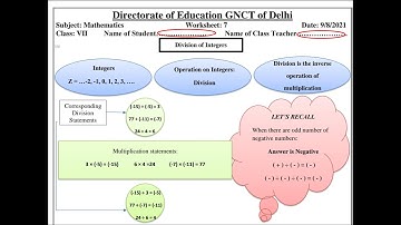 Worksheet 7 Maths Class 7 (9 August 2021) (09/08/21) #cohort #doe #doeworksheet