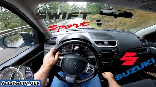 Suzuki Swift Sport | POV RAIN DRIVE | Full Throttle | Climbing the mountain | AutoTestTV_GER