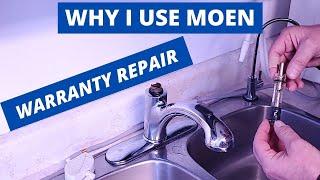 FREE PARTS, MOEN KITCHEN FAUCET, WARRANTY REPAIR, NO MORE LEAKS. #Frugal With John