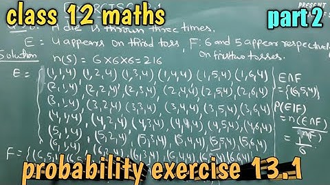 class 12 maths , probability ,chapter 13,exercise 13.1 , conditional probability, multiplication