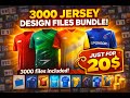 3000 Sports Jersey Vector Designs Pack 🔥 | Football, Cricket, Volleyball, Basketball