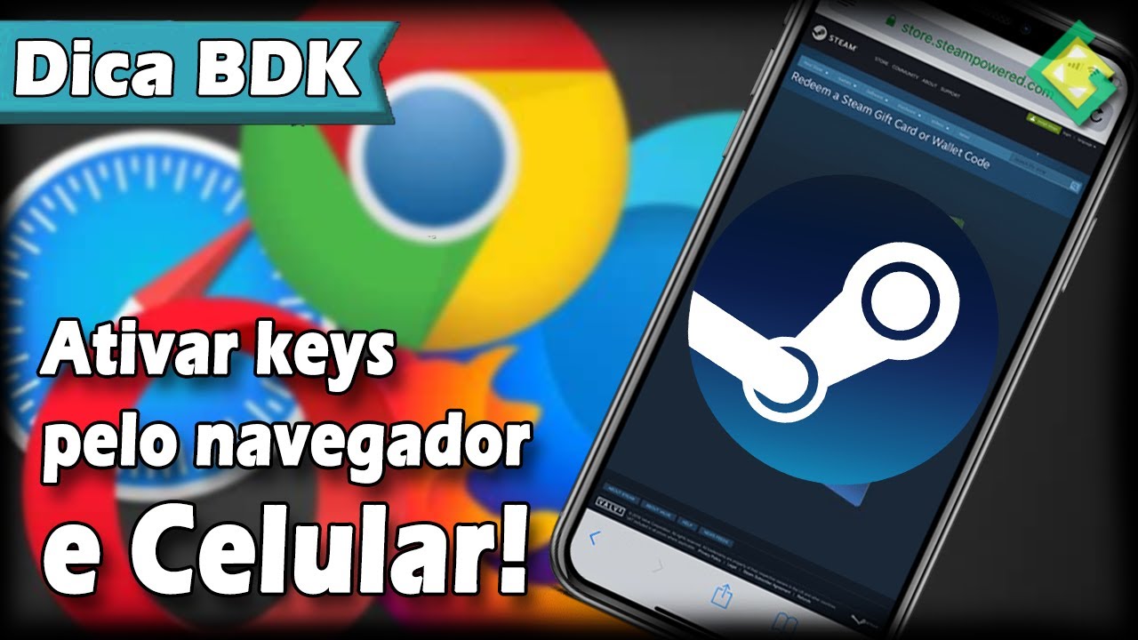 Como ativar key do Steam pelo navegador