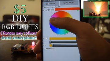 ARDUINO-DIY $5 Bluetooth Controlled RGB Lights