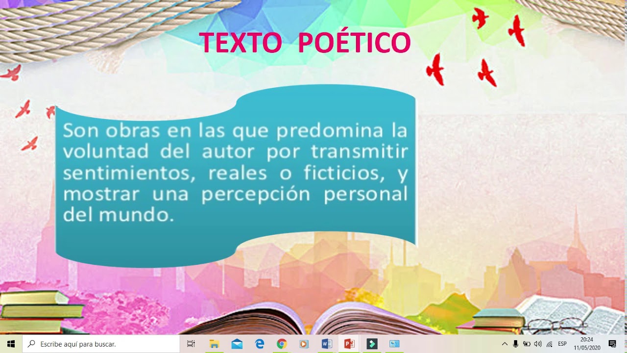 Texto PoÉtico Parte I 4to Youtube