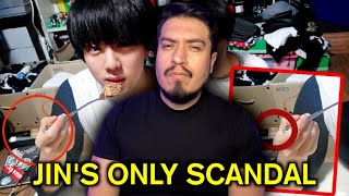 the controversial jin photo, his king-sized scandal | BTS History