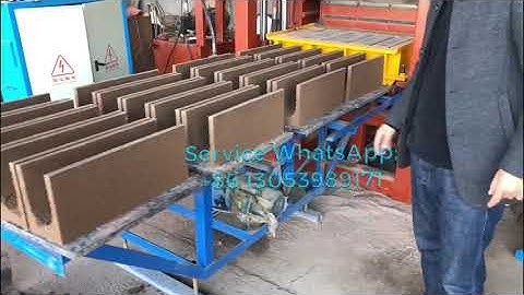 QT4-15 road pavement brick machine producing water channel blocks for our customer