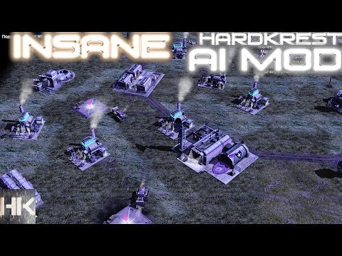 Видео: Command & Conquer Generals Zero Hour AI Mod - Hard - Удары из космоса