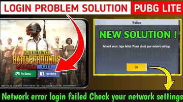 How To Fix Pubg Mobile Lite Login Problem | Network Error Login Code Restrict Area Pubg Lite Problem