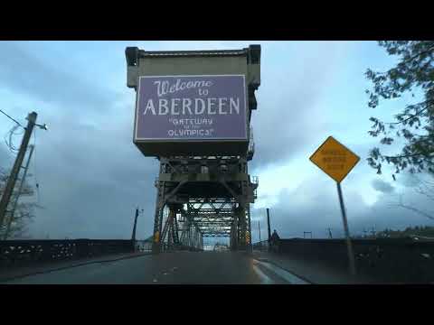 Exploring by Car the Aberdeen Highlands in Aberdeen, Washington | 4K Realtime Scenic Driving