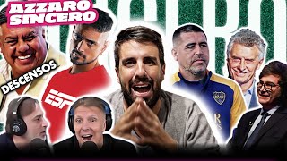 AZZARO SINCERO 👊 FANTINO Y TRONCO / COSCU A ESPN / MILEI Y MACRI VS RIQUELME/ DESCENSOS