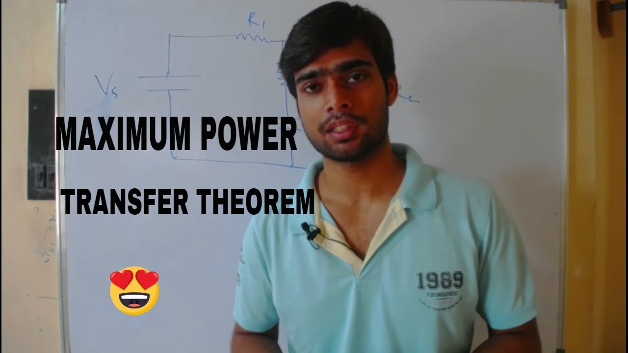 Maximum power transfer theorem in hindi.Part(2/2) - YouTube