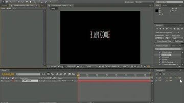 Adobe After Effects CS4 basic tutorial