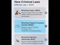 IPC, CrPc and Indian evidence act new names with amendments. MUST KNOW.