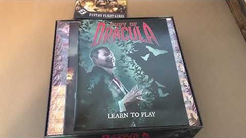 Unboxing Fury of Dracula (3rd Edition)