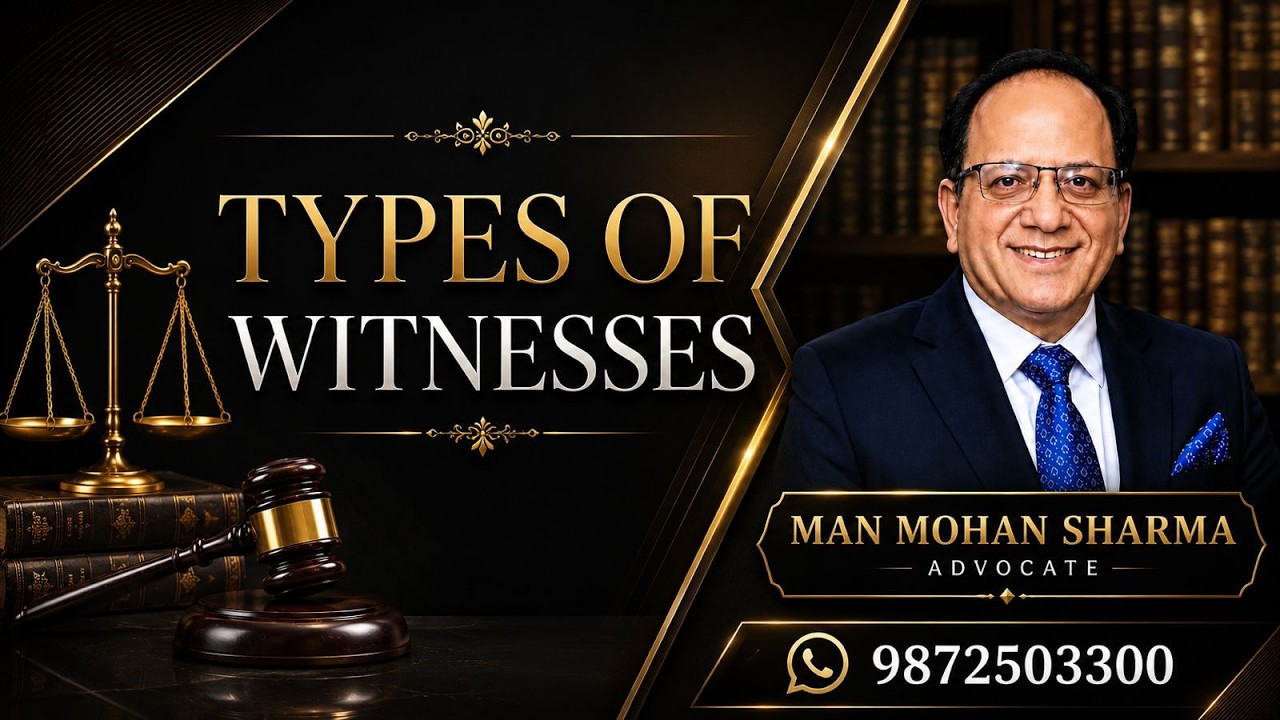 Thumbnail for Types of witnesses: Mr. Manmohan Sharma, Advocate