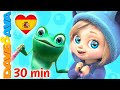 😍 Cinco Ranas Manchadas | Canciones Infantiles | Dave and Ava en Español 😍