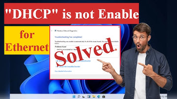 Fix "DHCP" Is not Enabled For Ethernet in Windows 11/10 #dhcp