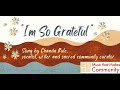 Im so grateful a song by chanda rule shared by paul vasile