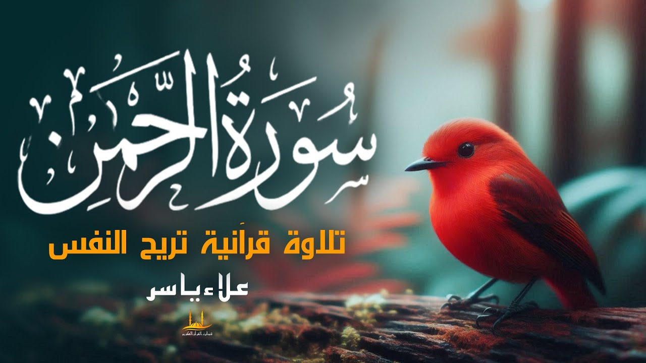سورة الرحمن - (كامل) تلاوة تذيب القلوب - القارئ علاء ياسر