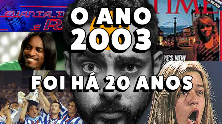 2003 FOI HÁ 20 ANOS - QUERO LÁ SABER #59