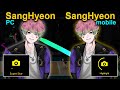 Comparison. SangHyeon (pc) & SangHyeon (mobile). All Characteristics. The Spike. Volleyball 3x3