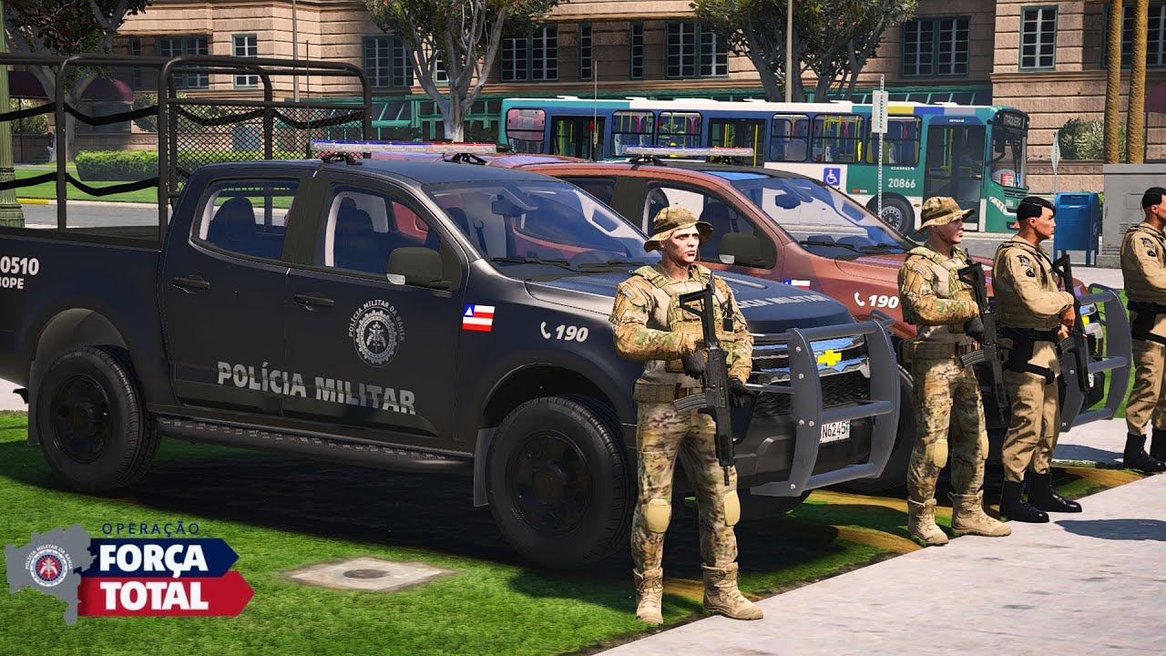 OPERAÇÃO CONJUNTA | BOPE E RONDESP CENTRAL FECHAM O CERCO NA FAVELA | PMBA - POLICIA NO GTA 5