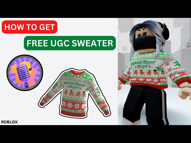 Como pegar 1 roupa 3D grátis de Natal no roblox no mapa Backstreet Boys  City Life 